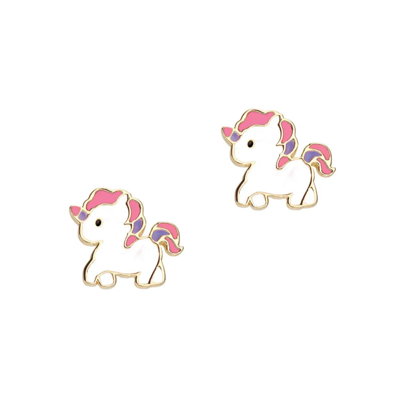 Hypoallergene kinderoorbellen Magical Unicorn - Staartjes en Strikjes