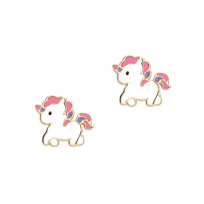 Hypoallergene kinderoorbellen Magical Unicorn - Staartjes en Strikjes