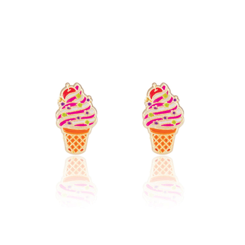 Hypoallergene kinderoorbellen swirl ijsje - Staartjes en Strikjes