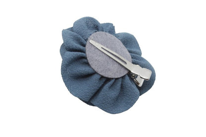 Klein haarbloemetje antiek blauw - Staartjes en Strikjes