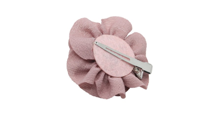 Klein haarbloemetje mauve - Staartjes en Strikjes