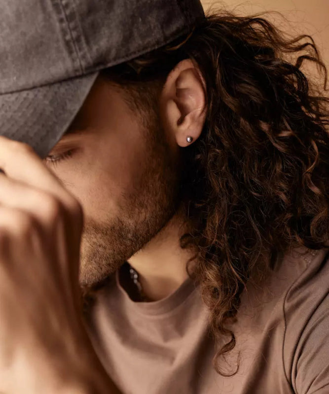 Oorbellen Blomdahl titanium knopje 5 mm. (incl. achterkantjes) - Staartjes en Strikjes