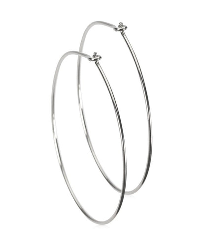 Oorbellen Blomdahl titanium oorringen extra groot 35 mm. - Staartjes en Strikjes