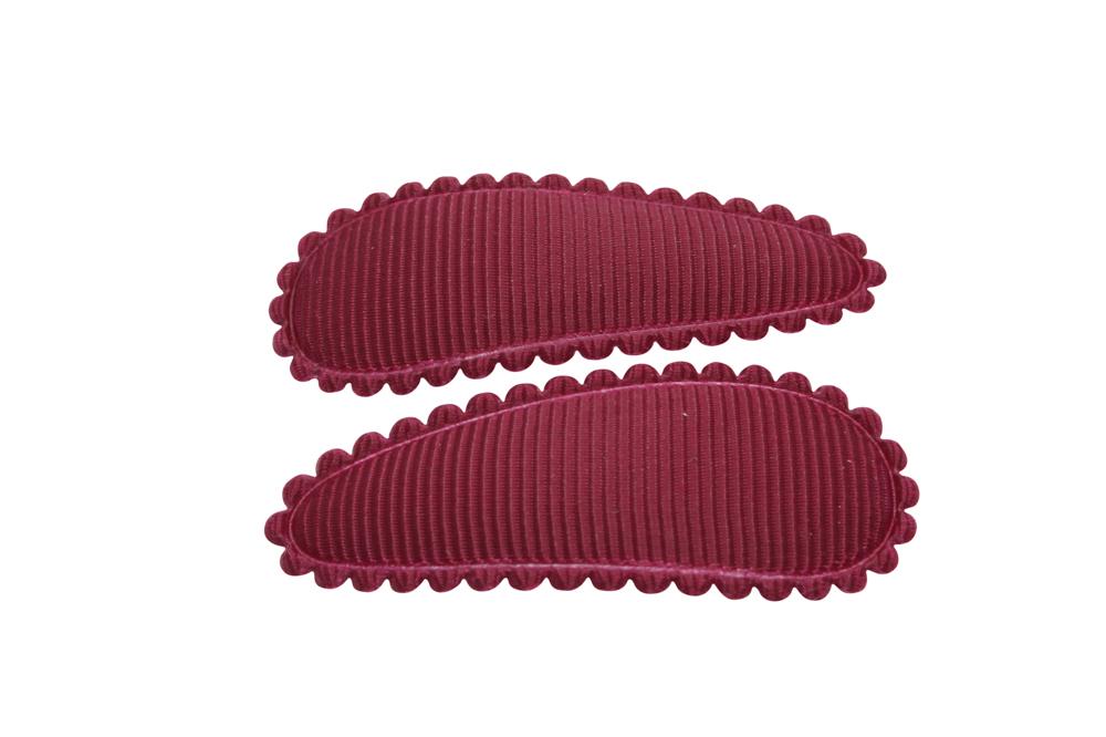 Peuter/kleuter haarspeldjes bordeaux rood - Staartjes en Strikjes