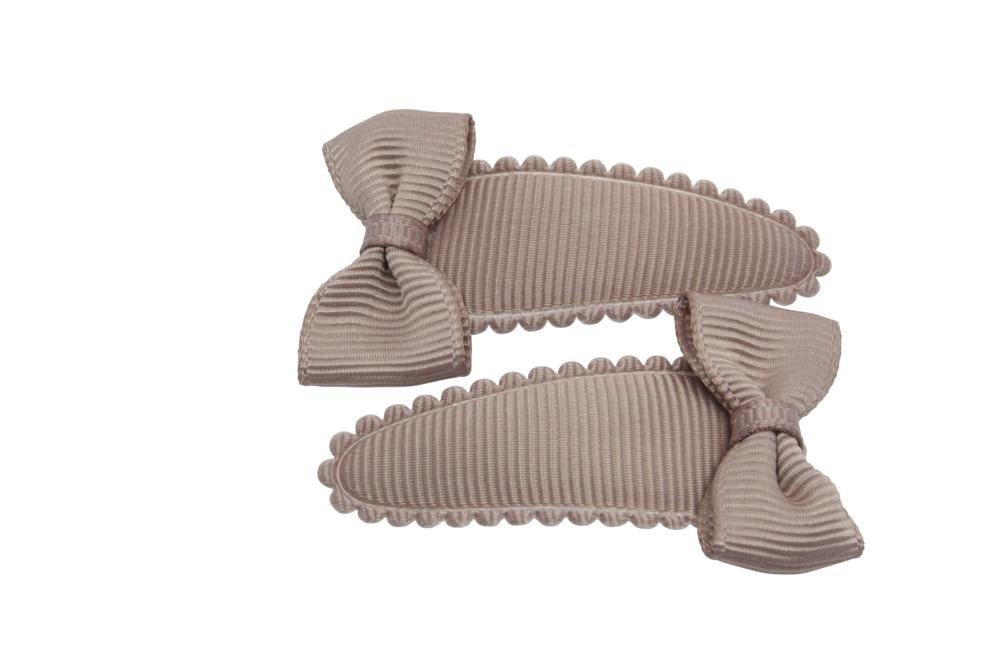 Peuter/kleuter haarspeldjes met strikjes ginger snap - Staartjes en Strikjes