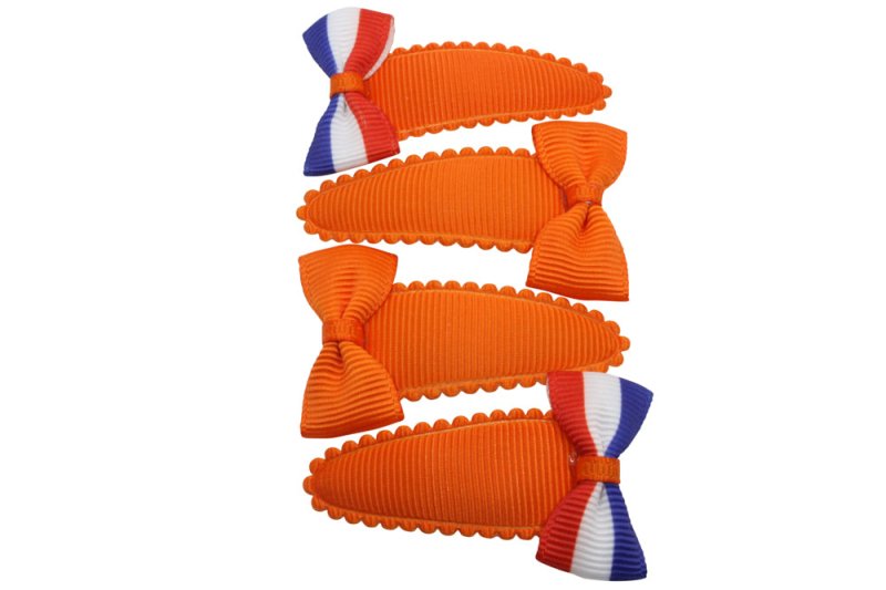 Peuter/kleuter haarspeldjes setje met strikjes "Holland" - Staartjes en Strikjes