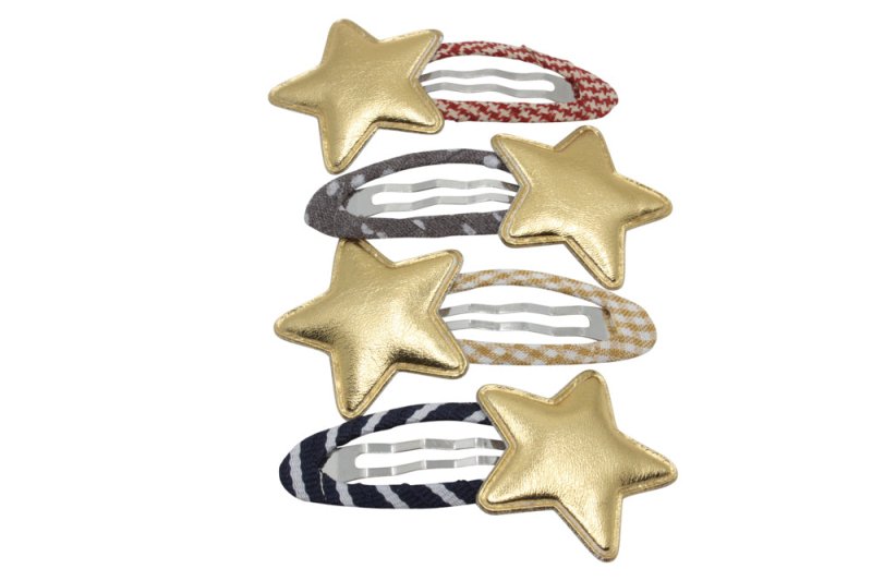 Setje haarspeldjes Golden Stars - Staartjes en Strikjes