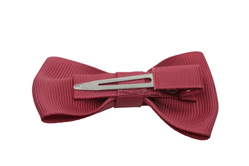 Vlinder haarstrik colonial rose op alligatorspeldje zonder tandjes - Staartjes en Strikjes