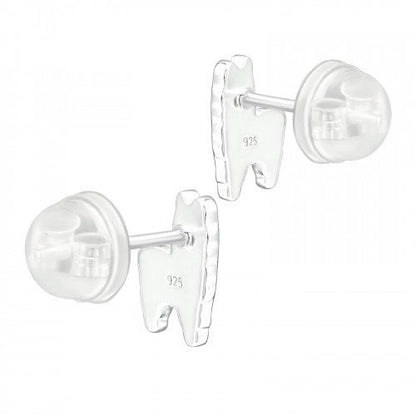 Zilveren kinder oorbellen alpaca - Staartjes en Strikjes