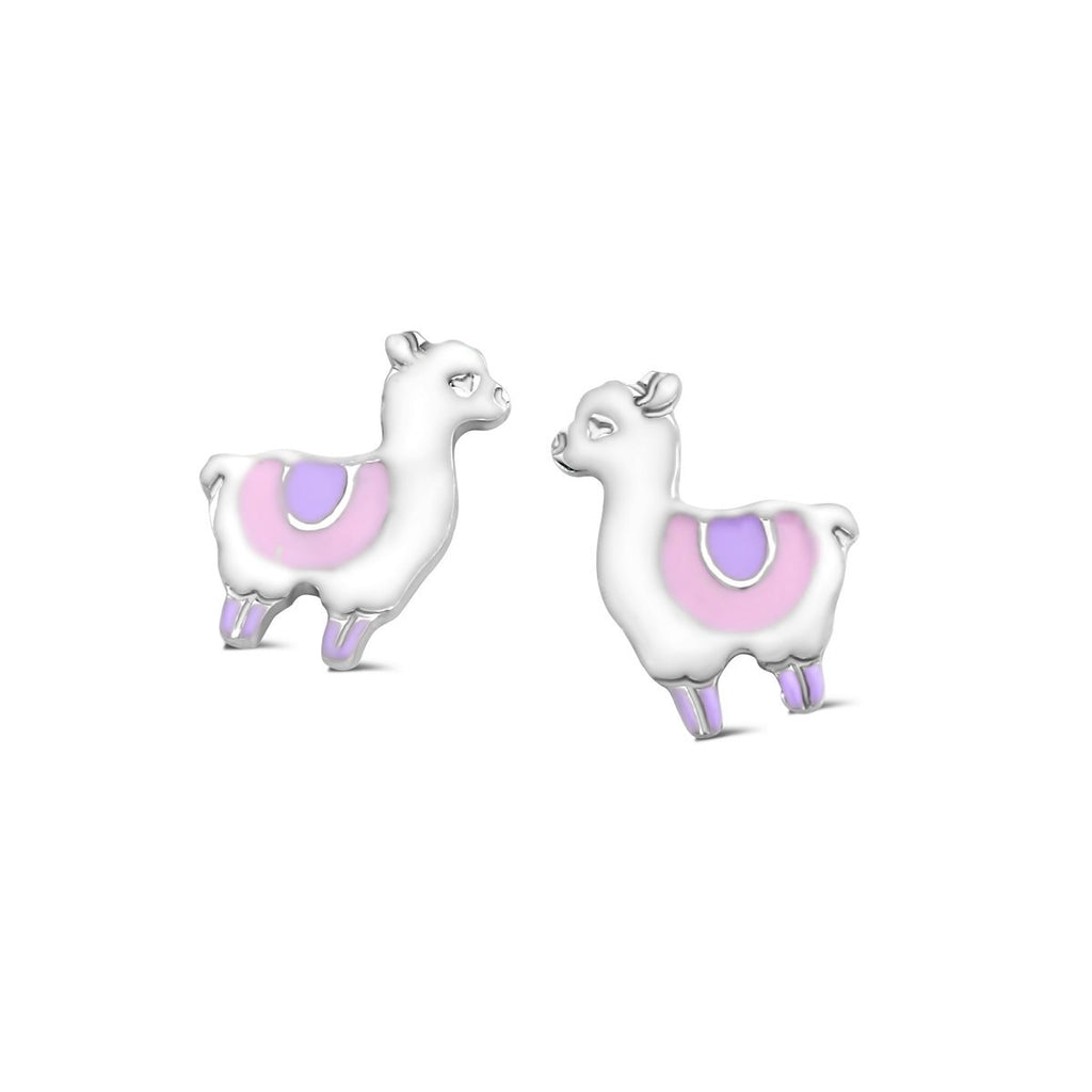 Zilveren kinder oorbellen alpaca Naiomy Princess - Staartjes en Strikjes