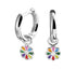 Zilveren kinder oorbellen bloemetjes oorringen - Staartjes en Strikjes