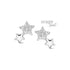 Zilveren kinder oorbellen sterren Orage Teenz - Staartjes en Strikjes